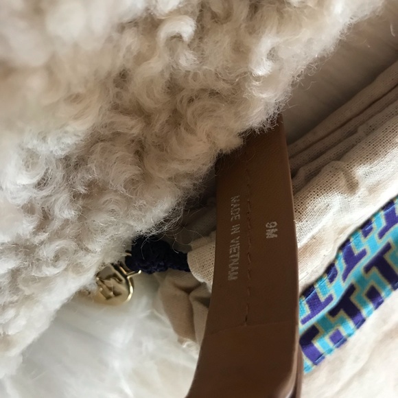 Tory Burch Miller Sandals Cloud Shearling Size 7, 8, 8.5, 9, 9.5, 10 - Picture 14 of 16